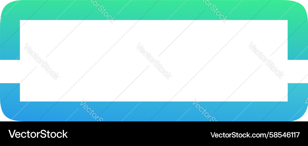 Rounded Border Element - Gradient Vector Image