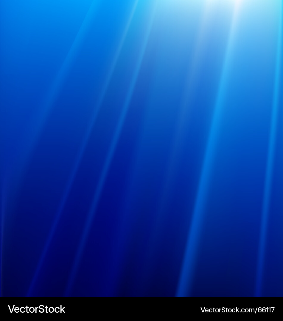 Submerged Light Rays Vector Image