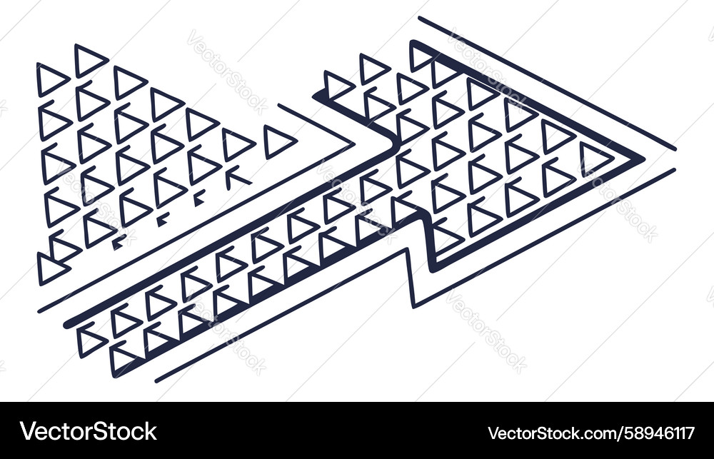 Triangular Abstract Pattern Vector Image