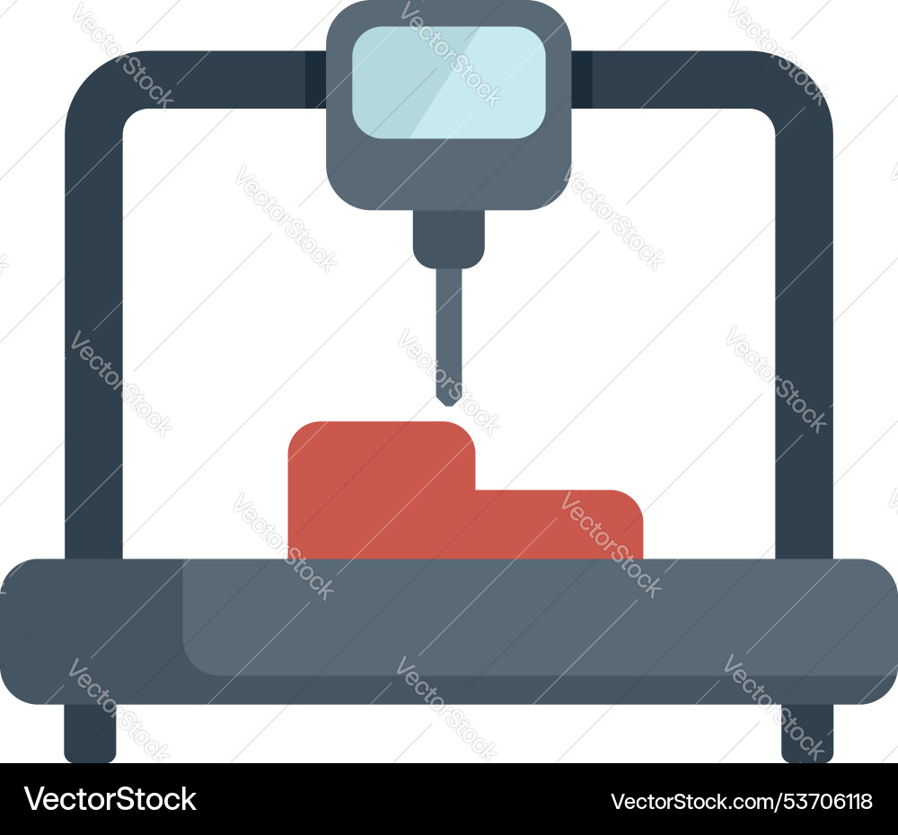 3d printer creating an object layer 3d printer creating an object layer vector image