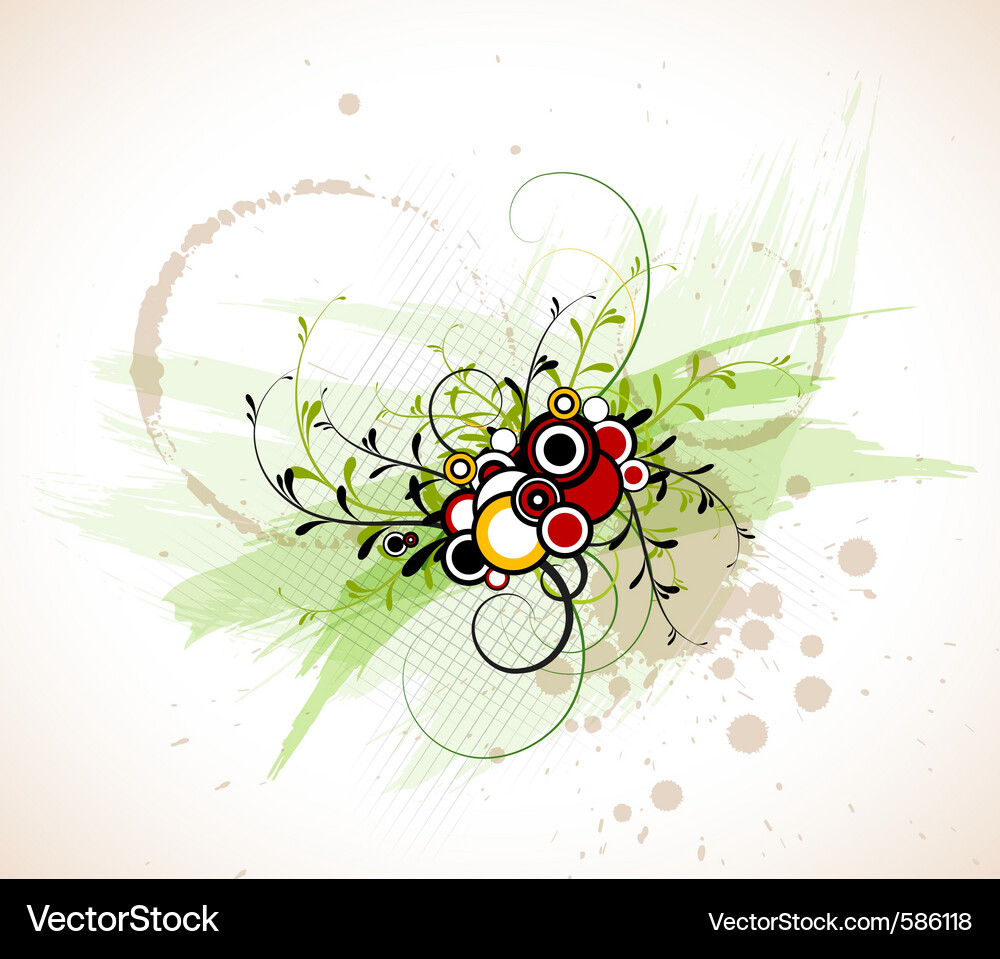 Abstract floral background Vector Image