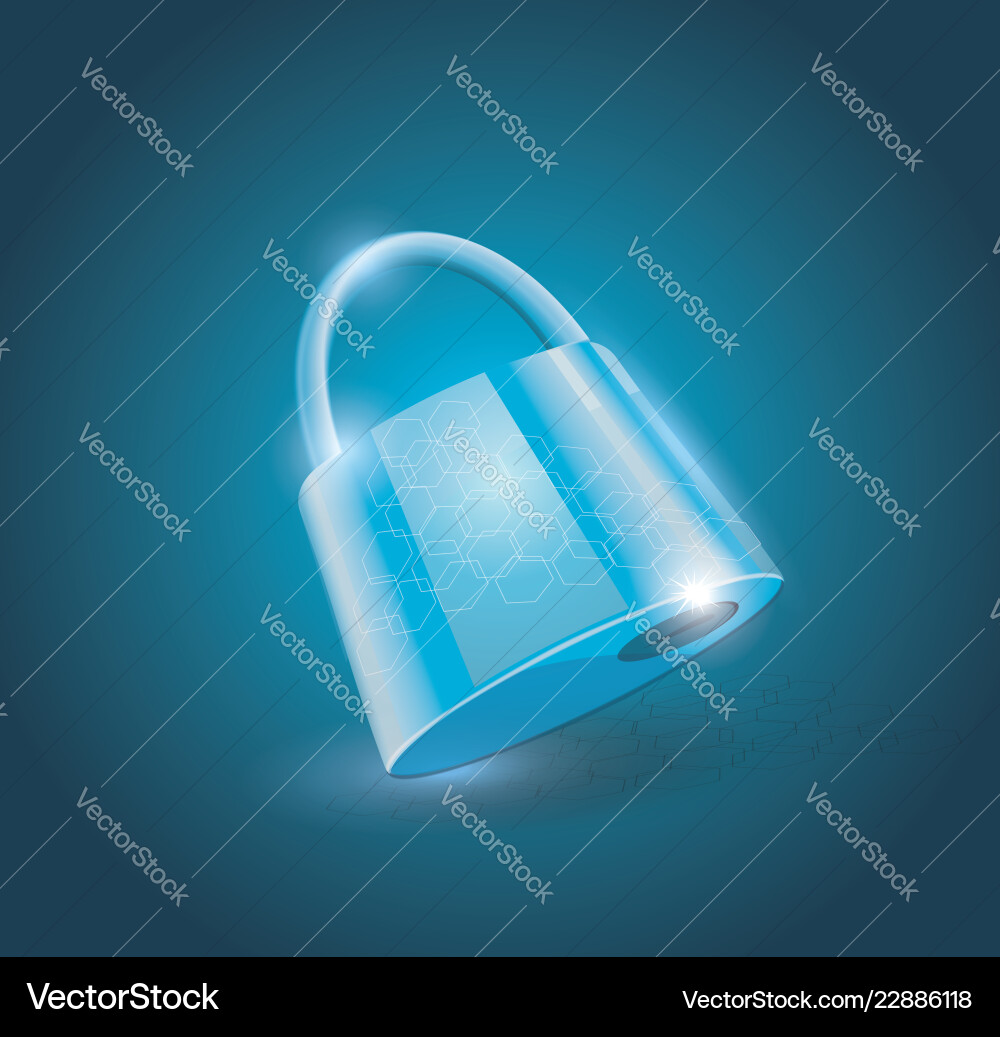 Secure Lock Icon vector image