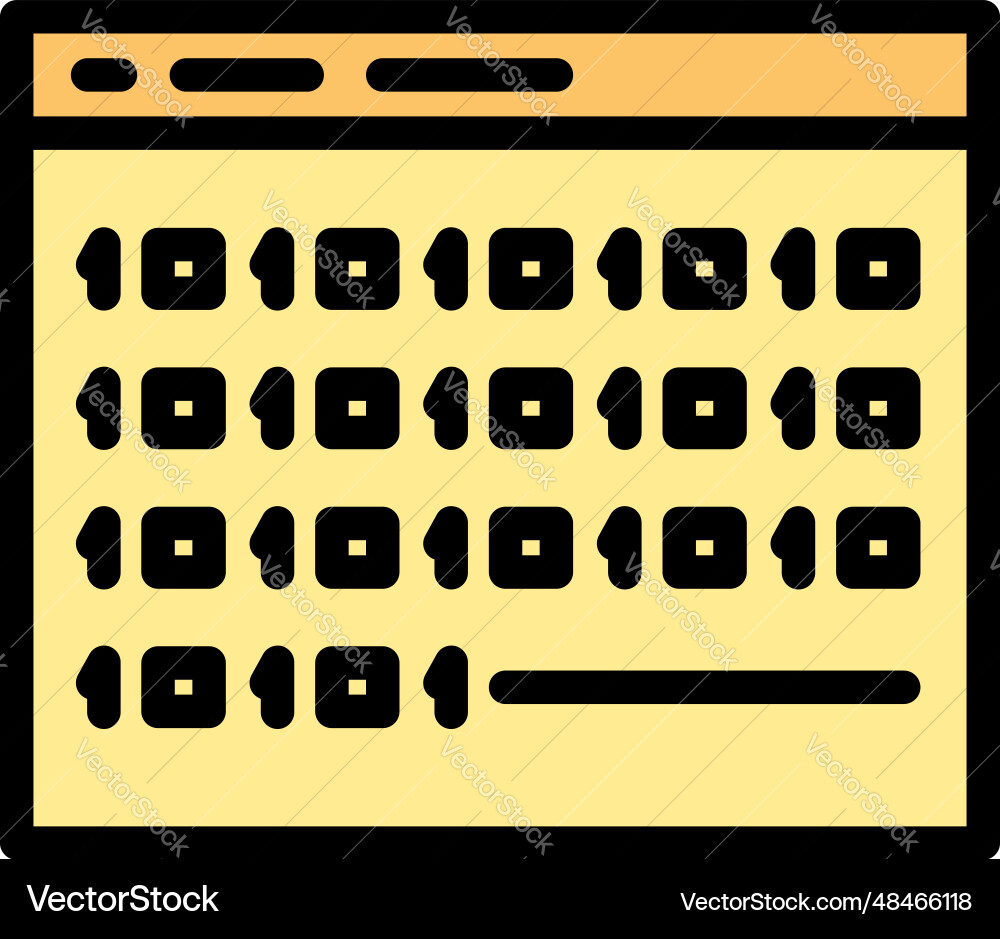 Web code source icon flat Web code source icon flat vector image