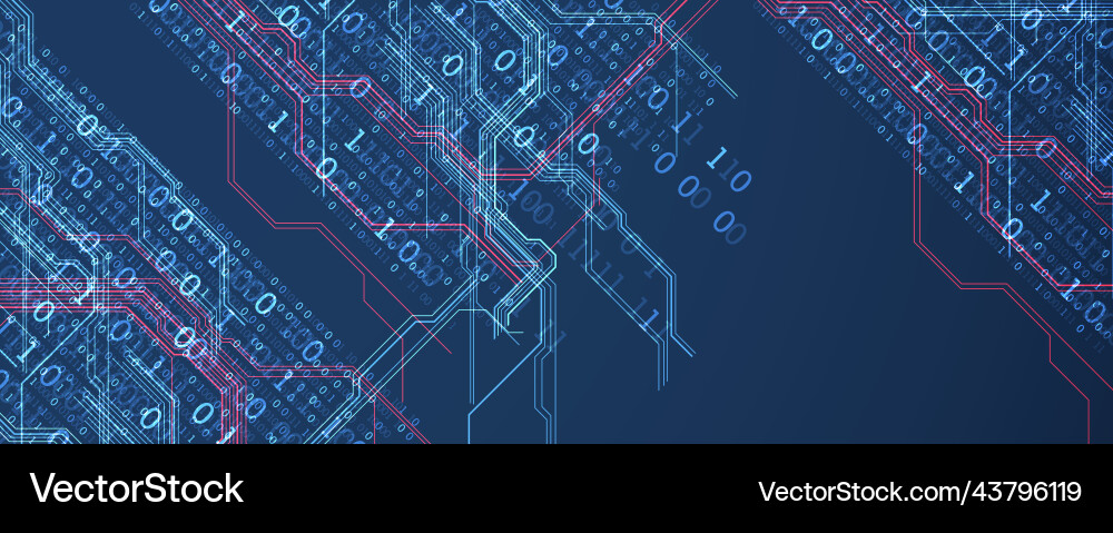 Abstract background on technological Vector Image