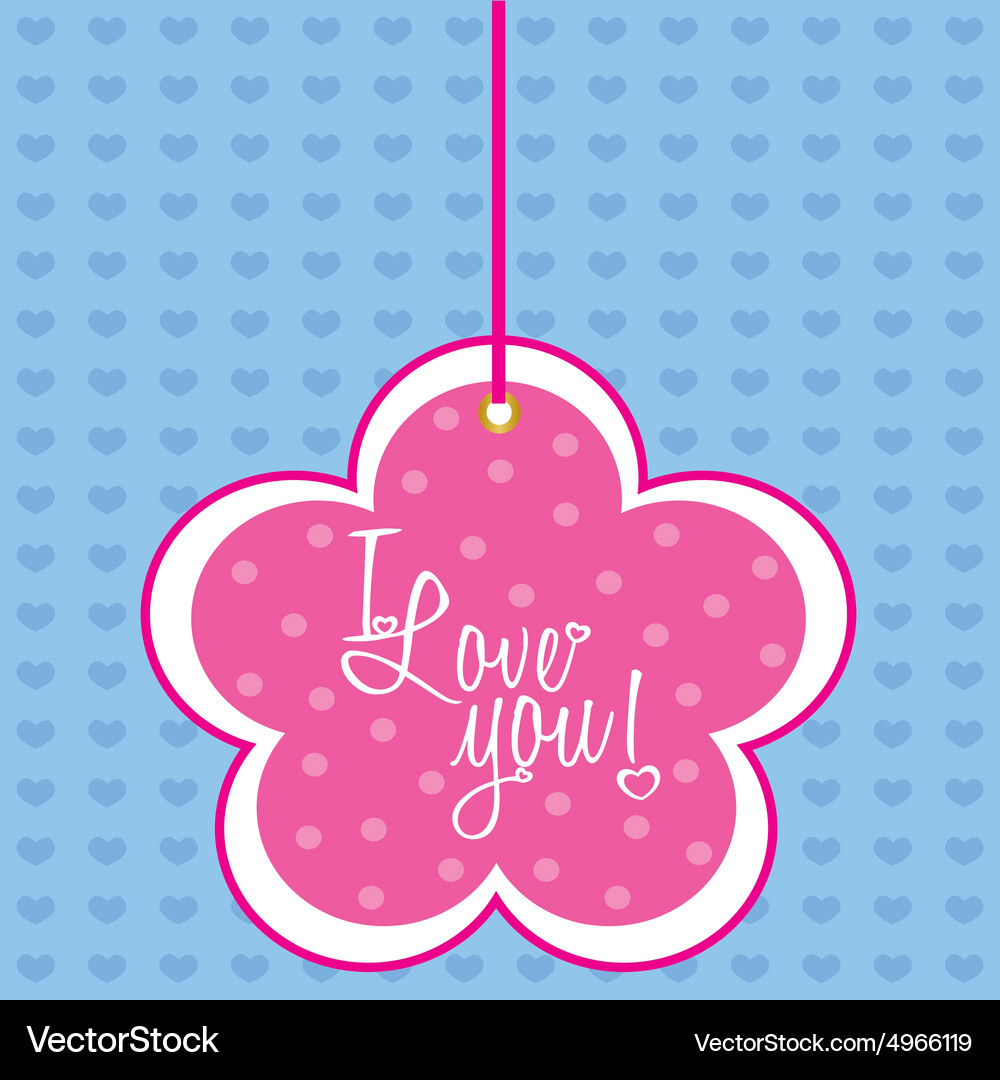 Abstract love background with some special objects Vector Image