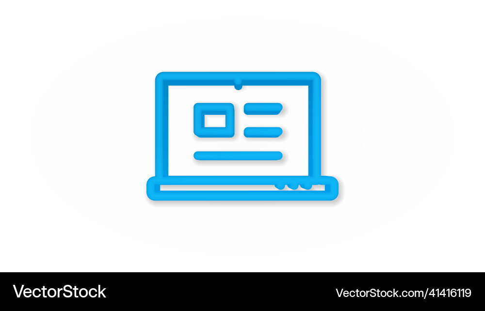 Blogging laptop with abstract text and image Blogging laptop with abstract text and image vector image