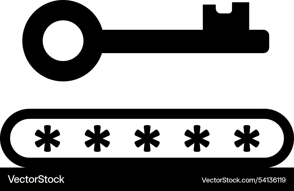 Password - simple icon Password - simple icon vector image