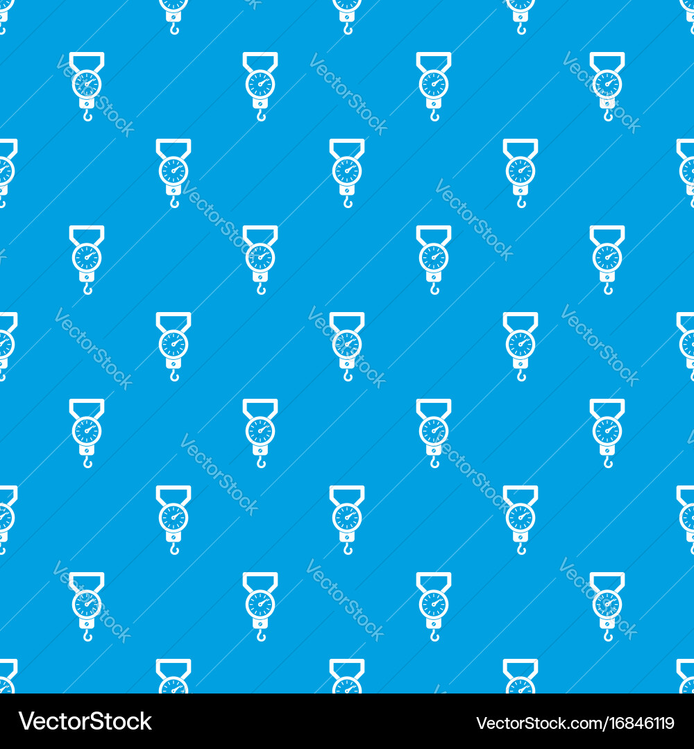 Spring scale pattern seamless blue vector image