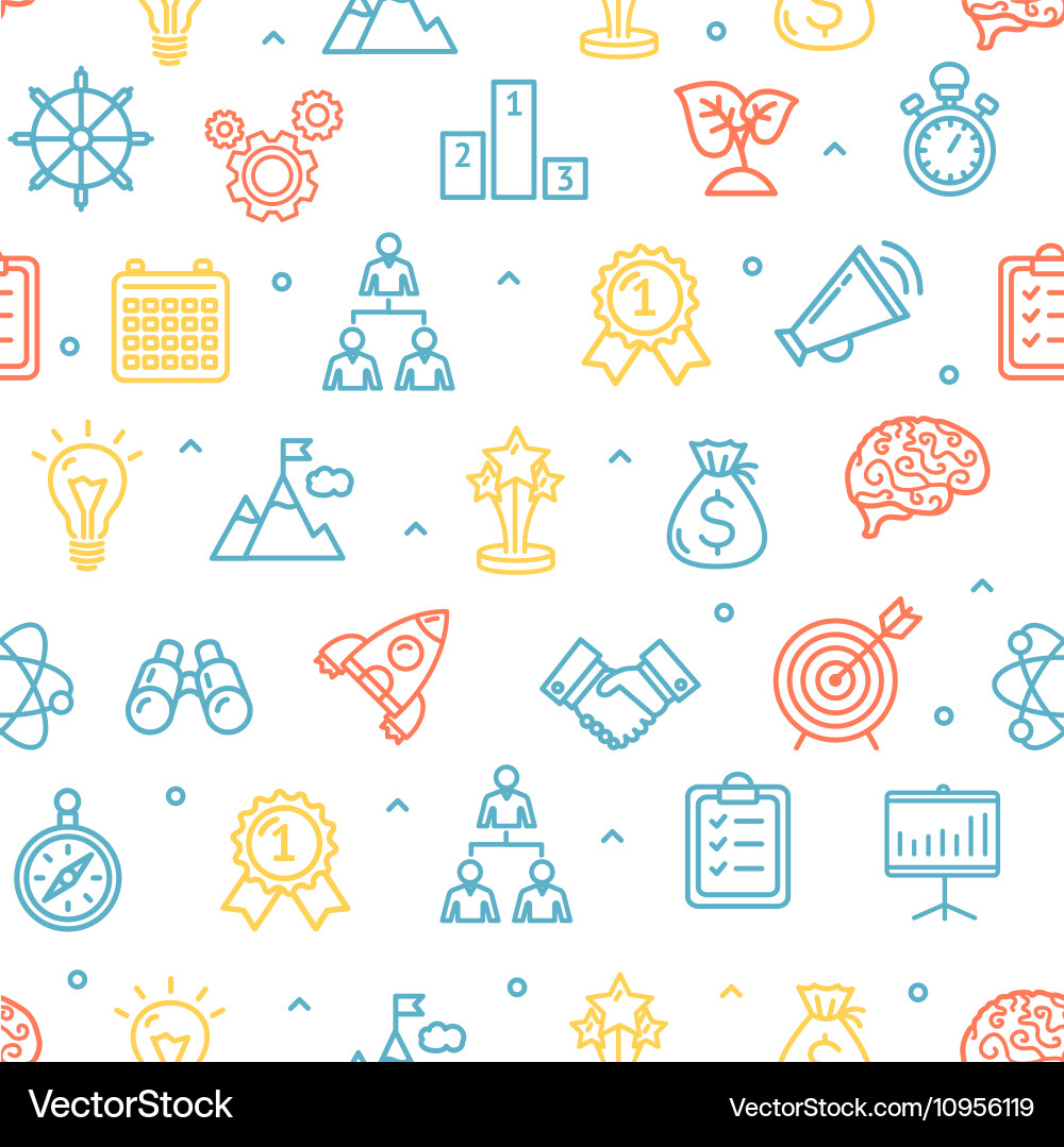 Start up motivation brainstorming color background Vector Image