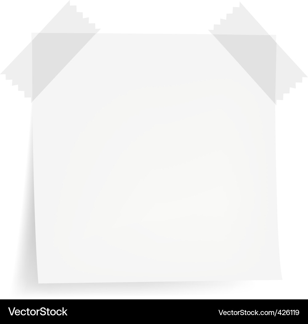 White Paper Sheets Vector Image