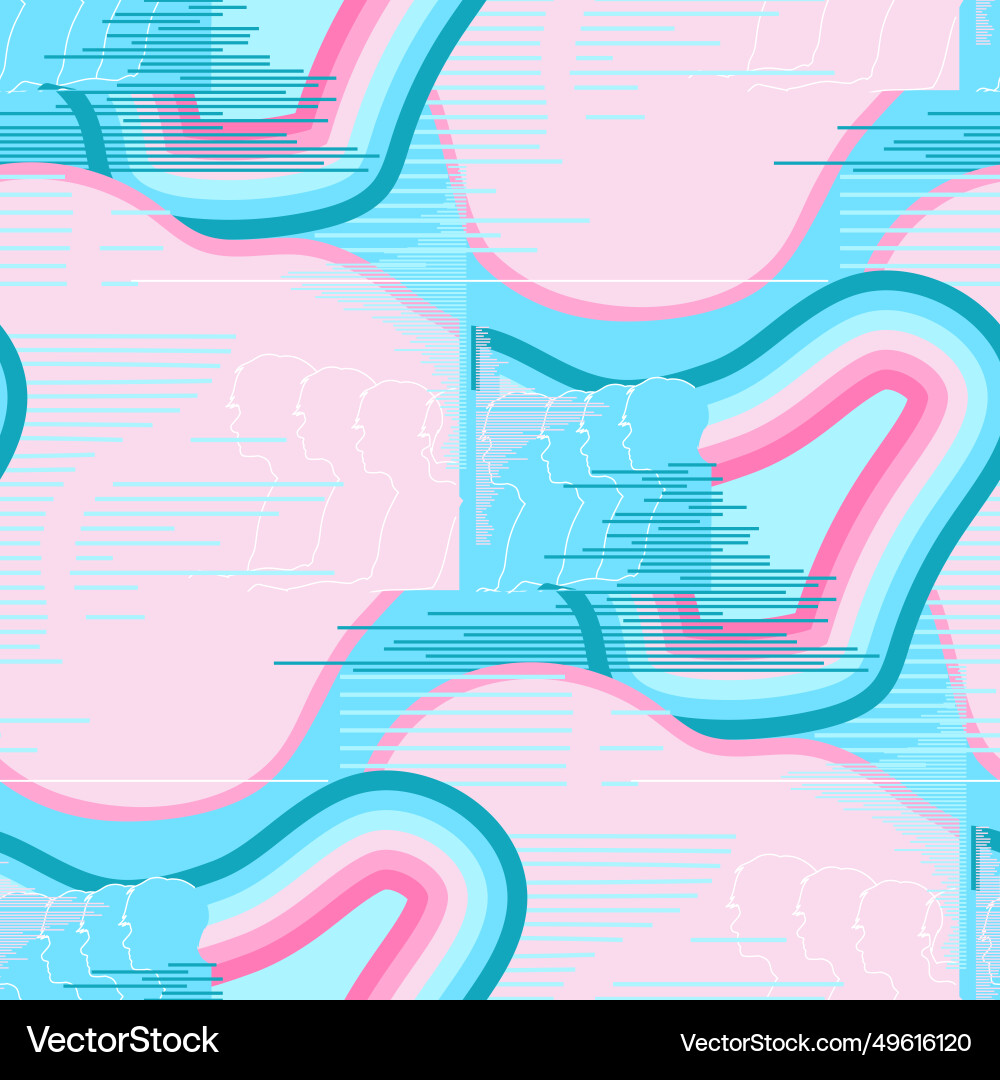Abstract Glitch Pattern vector image