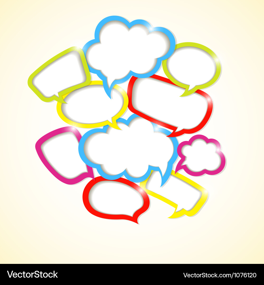 Design element of colorful bubbles vector image