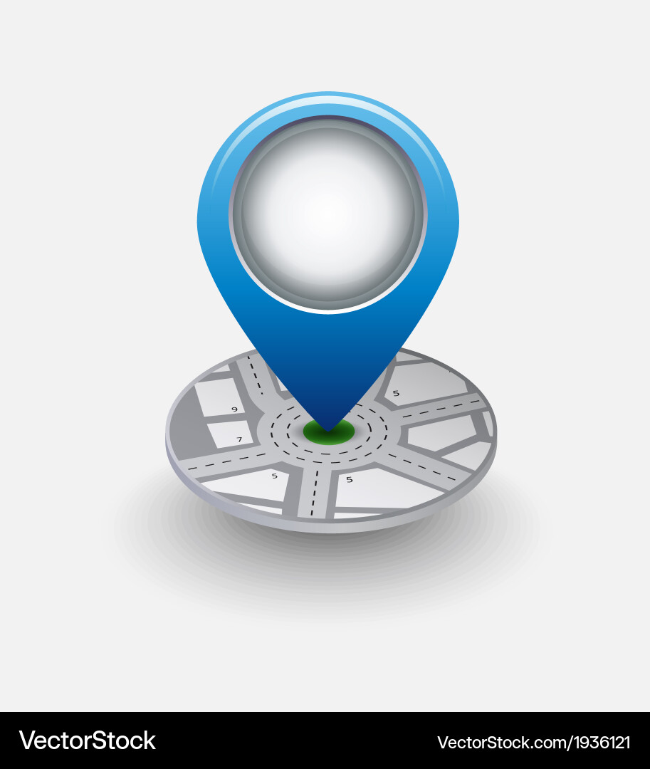 Navigation Map Icons vector image