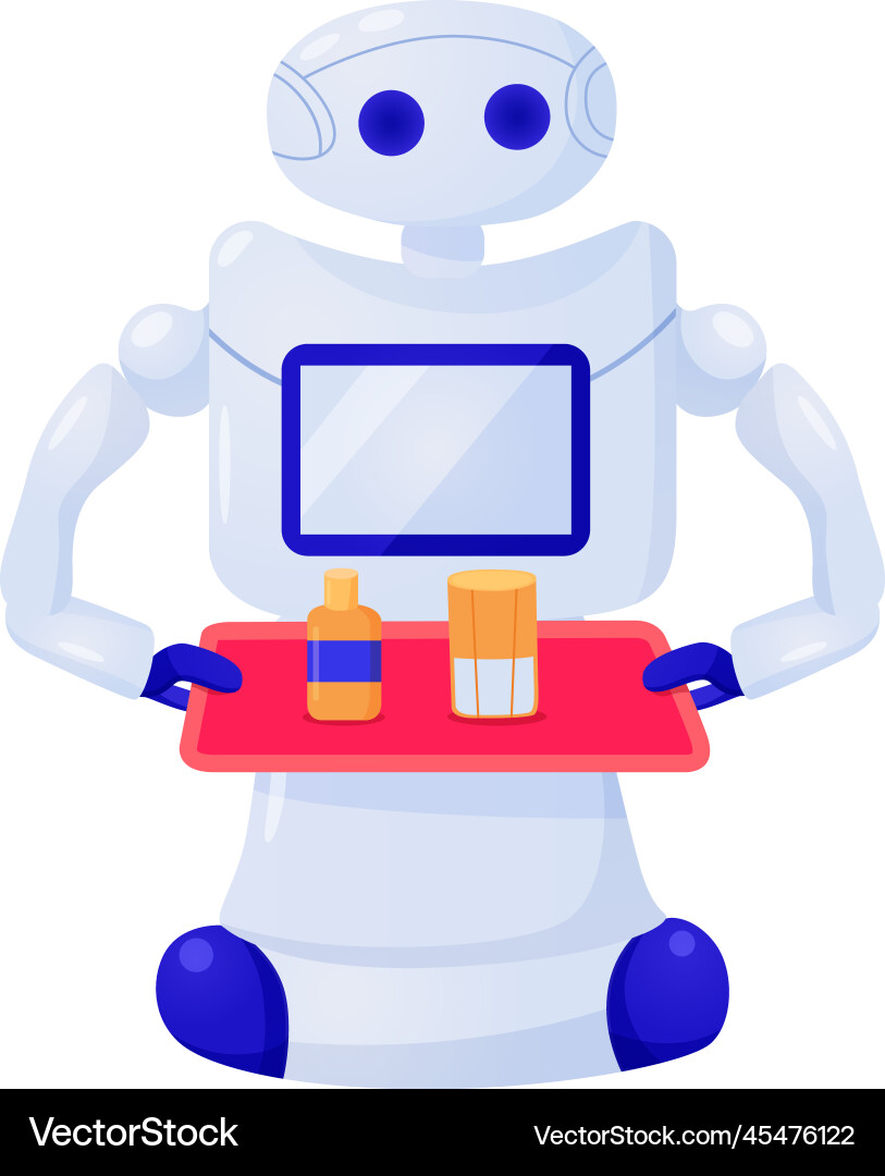 Artificial Intelligence Robot Icon vector image
