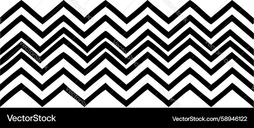 Bold Zigzag Line Pattern Vector Image
