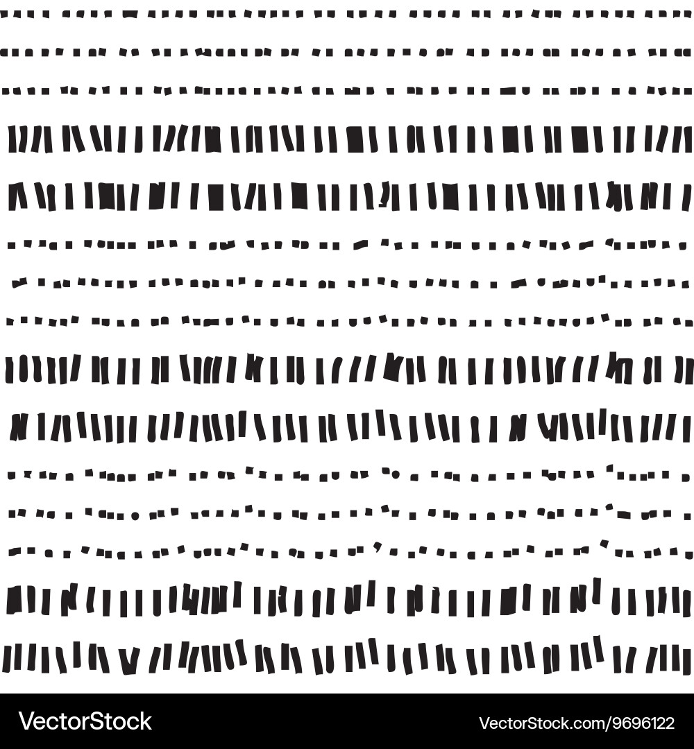 Dotted and Dashed Seamless Pattern vector image