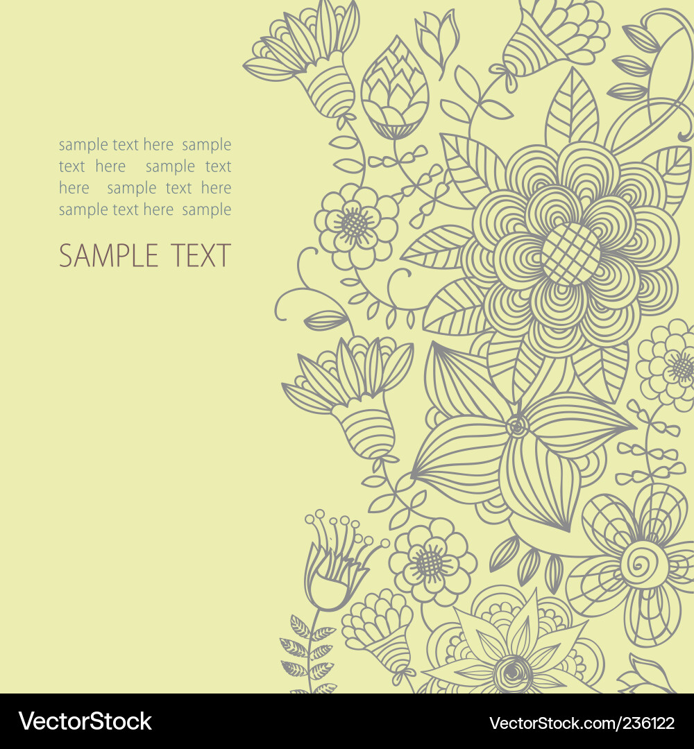 Floral background Royalty Free Vector Image - VectorStock