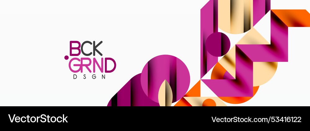 Trendy triangles lines round elements and circles Vector Image