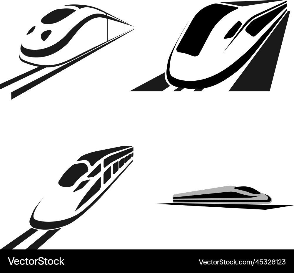 Fast train icon Royalty Free Vector Image - VectorStock