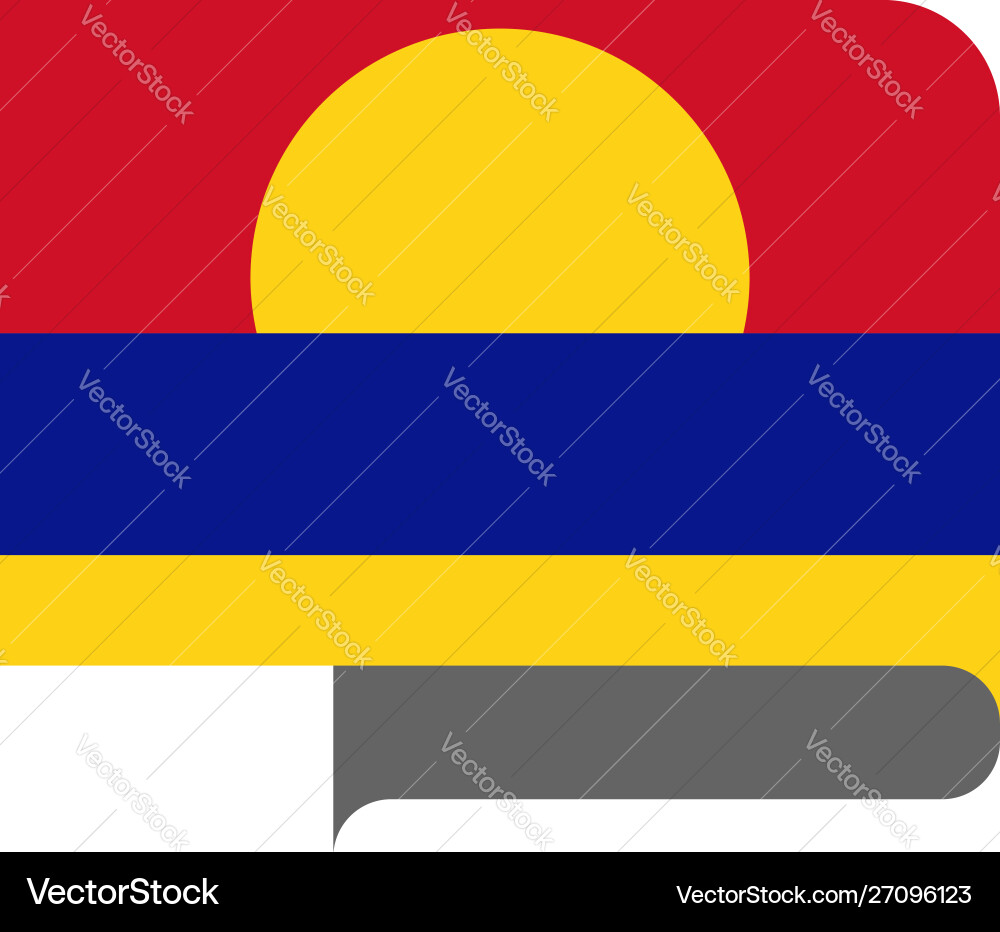 Flag horizontal shape pointer for world map Flag horizontal shape pointer for world map vector image