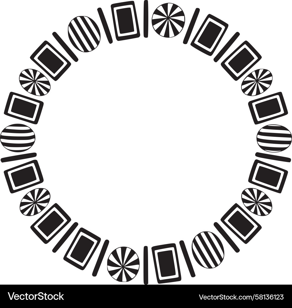 Intricate Circle Pattern Vector Image
