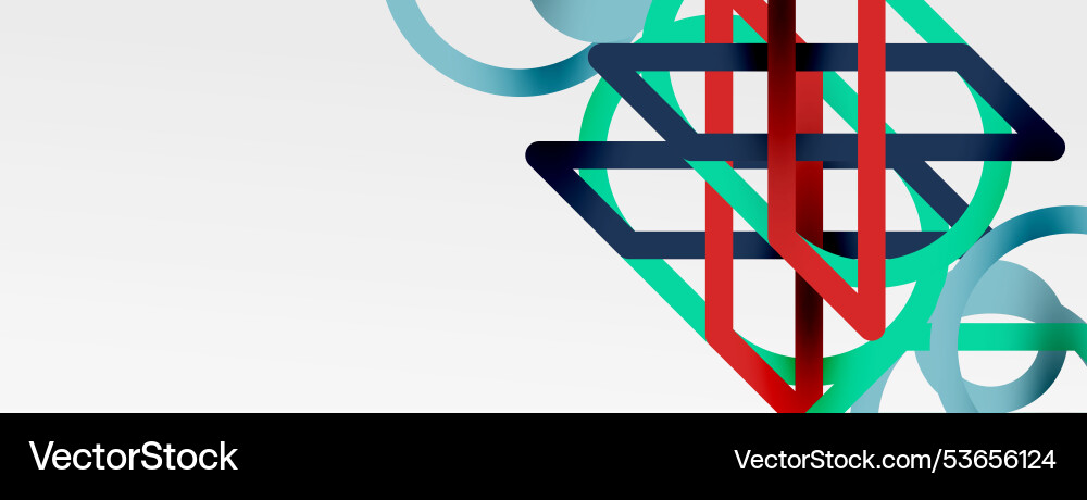 Abstract background - colorful circle lines Abstract background - colorful circle lines vector image
