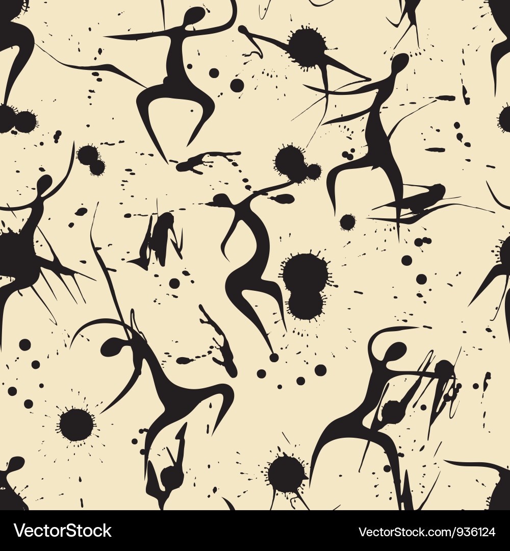 Abstract Grunge Splatter Pattern vector image