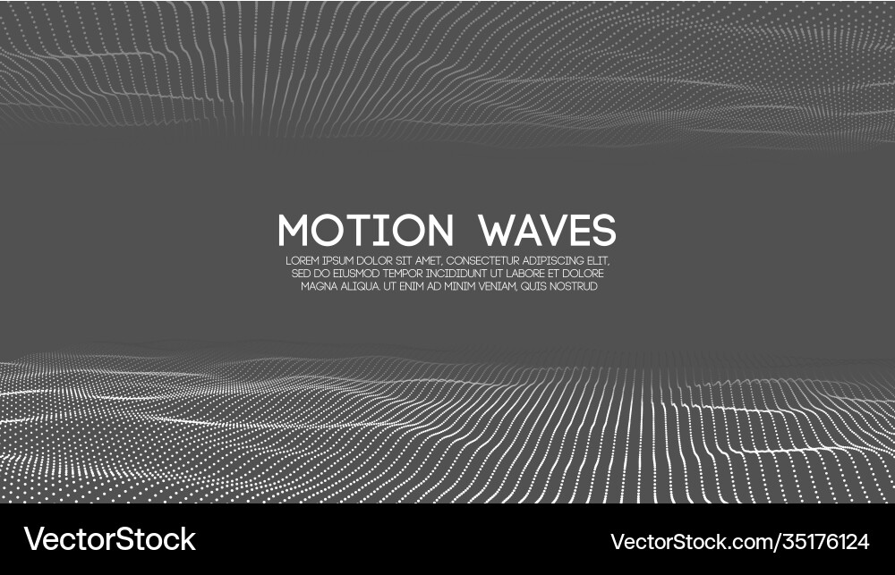 Abstract Tech Wave Background vector image