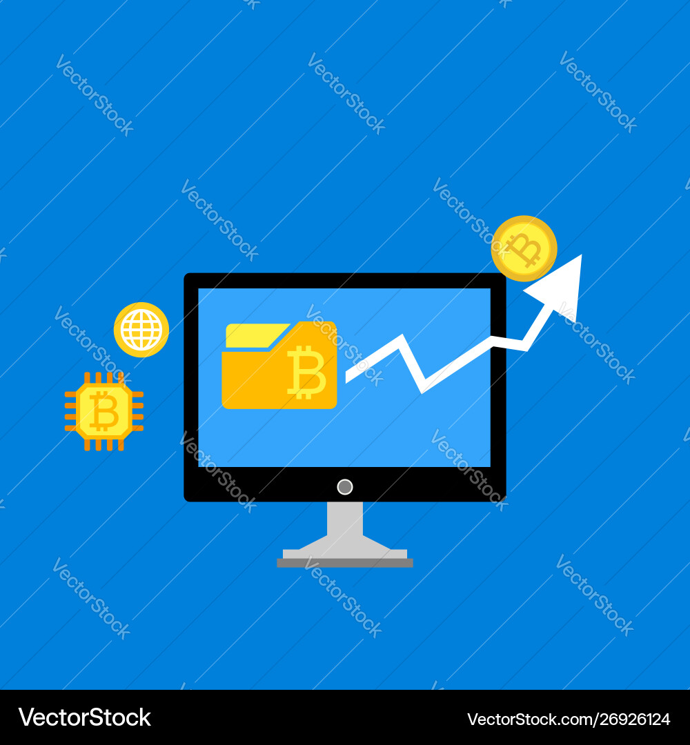 Blockchain scheme mining crypto currency server Blockchain scheme mining crypto currency server Vector Image