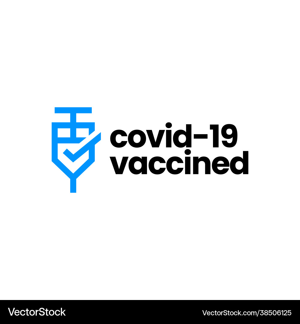 COVID-19 Vaccination Shot Vector Image