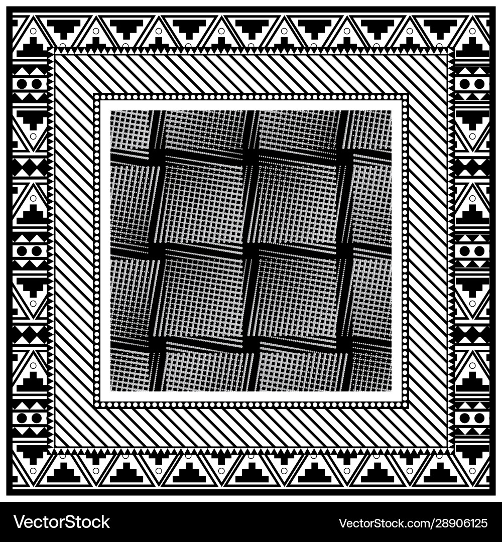 Scarf pattern with simple design Scarf pattern with simple design vector image