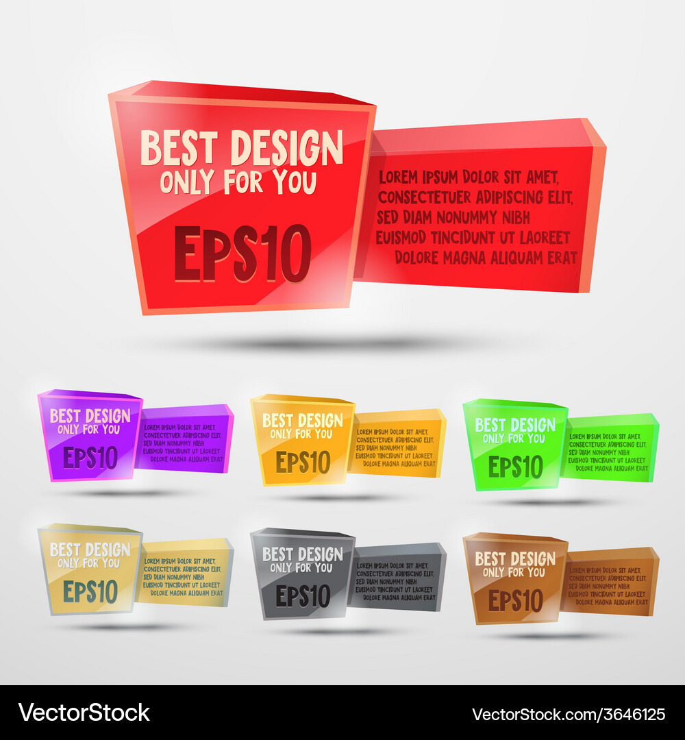 Web design elements Vector Image