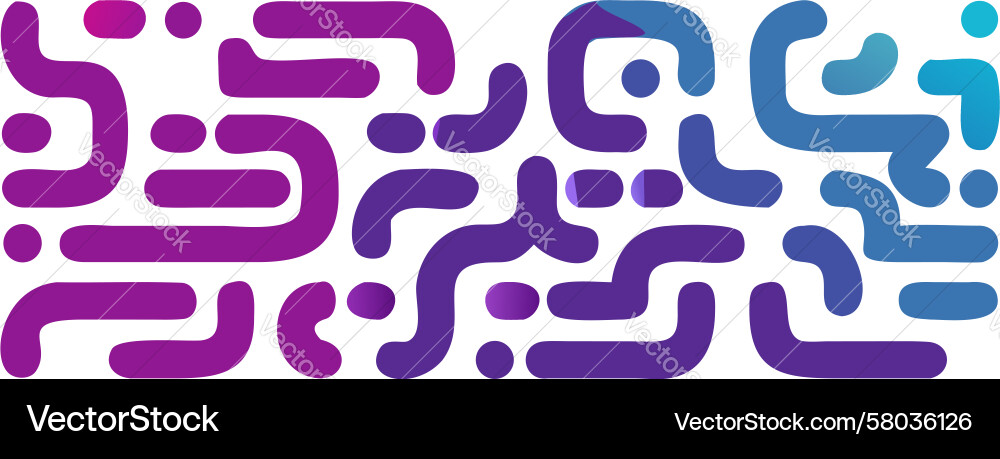 Fluid Circuit Lines Tech Vector Image