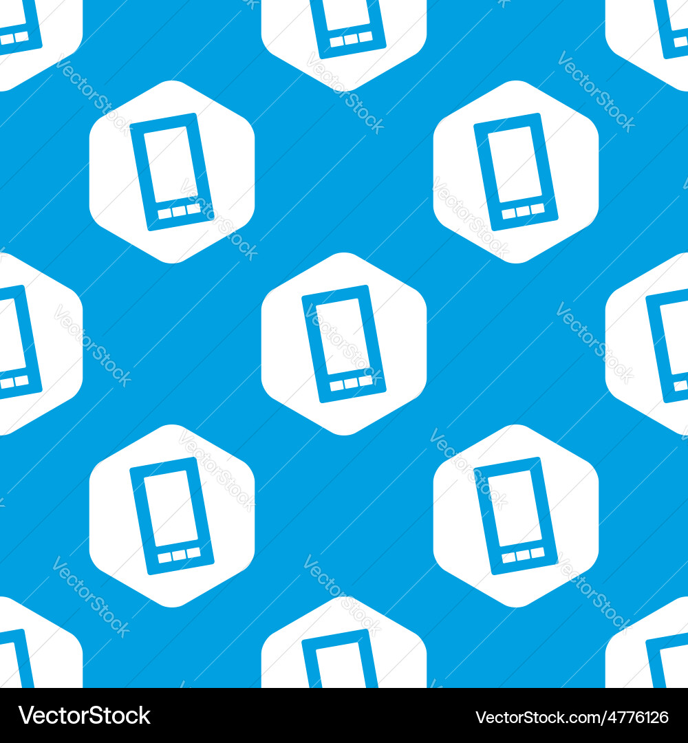 Smartphone hexagon pattern Vector Image