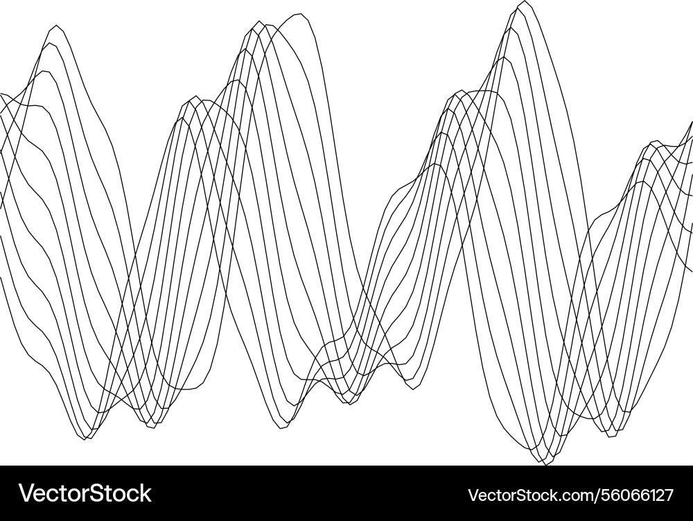 Abstract wave pattern design for modern vector image