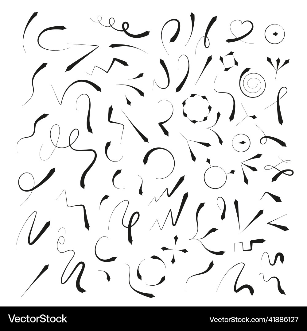 Dynamic Arrow Pointer Collection vector image