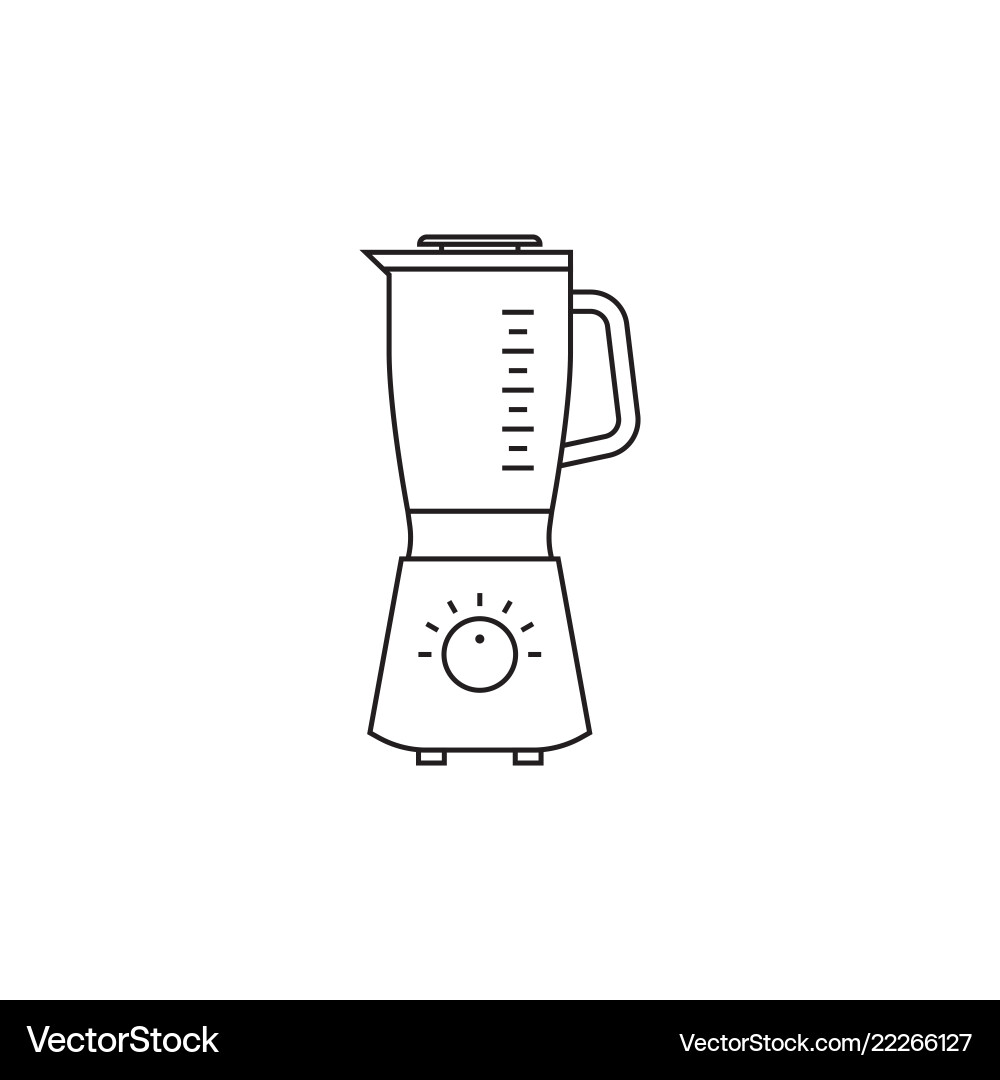 Electric kitchen appliance blender Royalty Free Vector Image