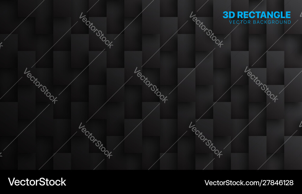 3d rectangle blocks conceptual tech dark gray 3d rectangle blocks conceptual tech dark gray vector image