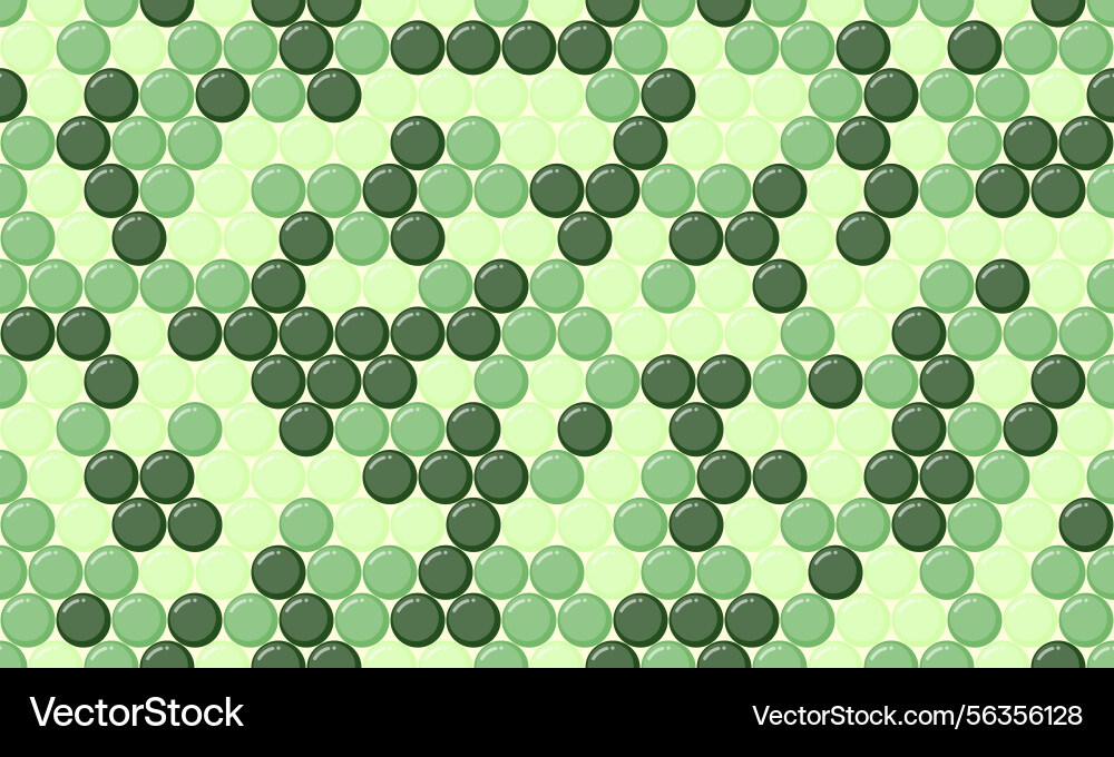 Abstract seamless pattern of overlapping green vector image