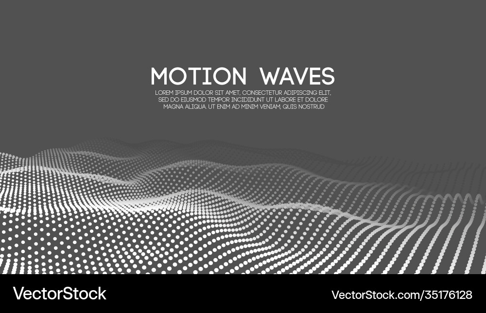 Abstract Tech Wave Background vector image