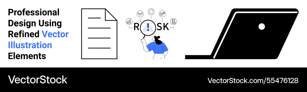 Exploring risk management concepts with reports Exploring risk management concepts with reports Vector Image