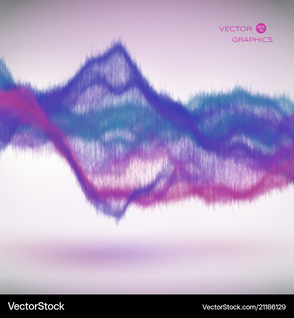 Dynamic Signal Waves vector image