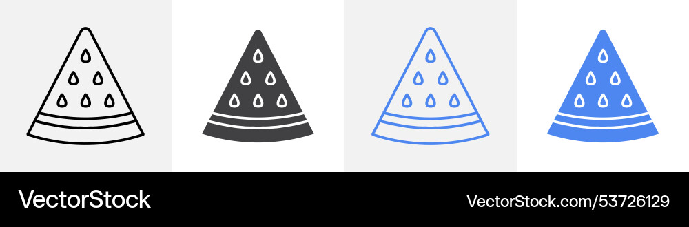 Watermelon icon set use for web Vector Image