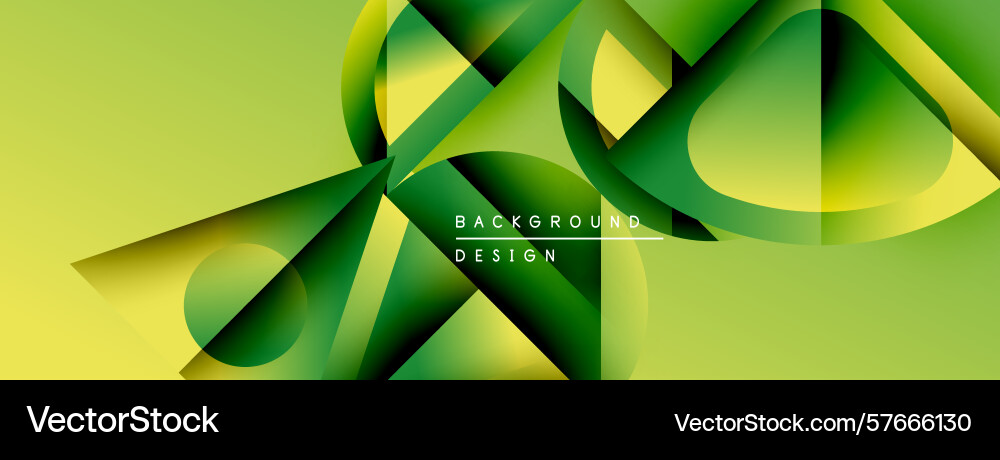 Abstract geometric shapes overlap creating Vector Image