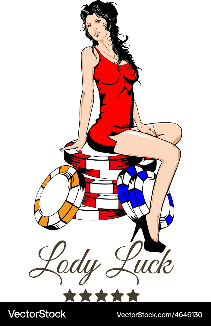 Pin up casino Vector Image