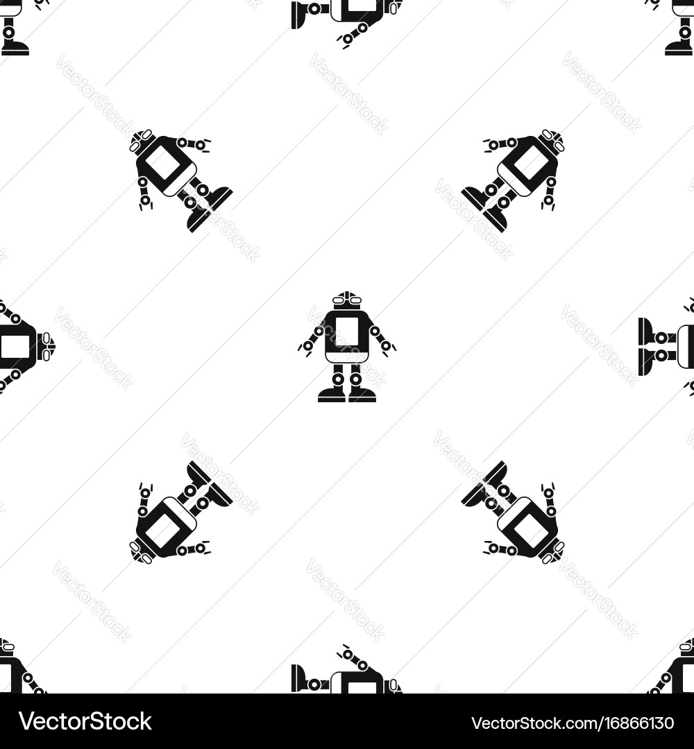Robotic Automation Pattern vector image
