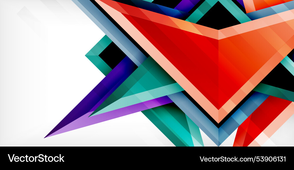 Abstract background color triangles and arrows Abstract background color triangles and arrows Vector Image