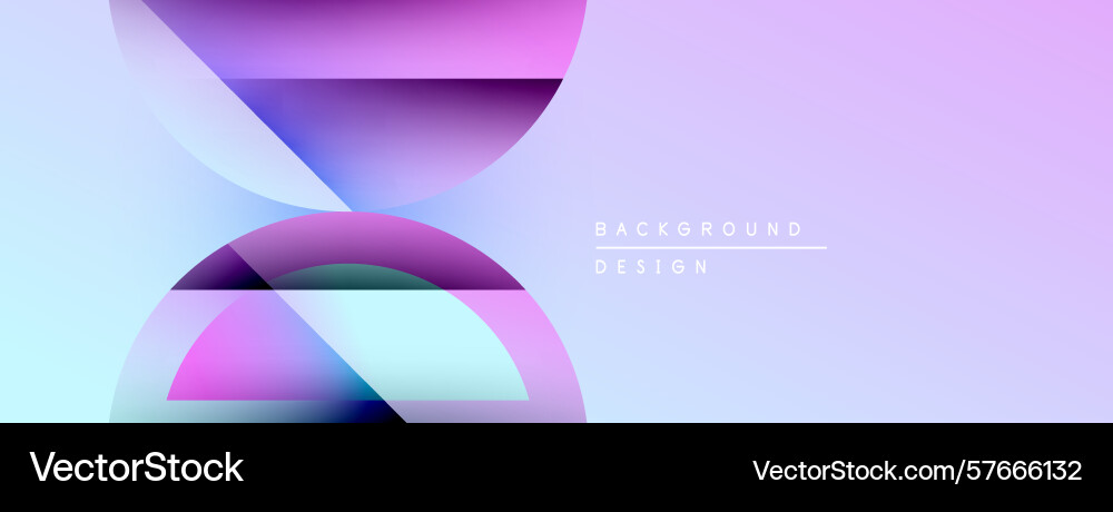 Abstract geometric shapes overlap creating soft Abstract geometric shapes overlap creating soft Vector Image
