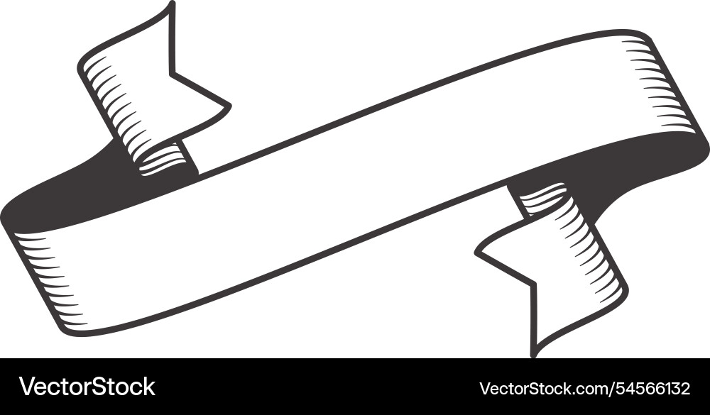 Featuring a simple vintage ribbon banner scroll Vector Image