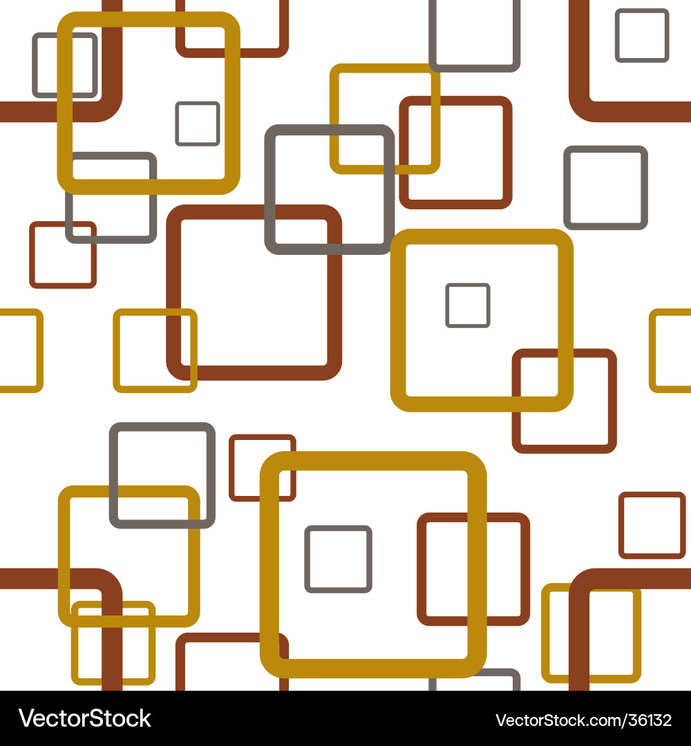 Retro Square Pattern Vector Image